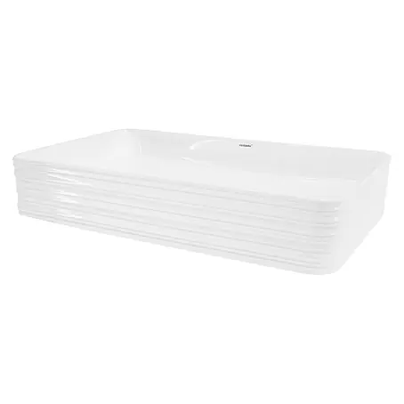 LuxeBath  Aufsatzwaschbecken Waschtisch aus Keramik für Badezimmer / Gäste-WC