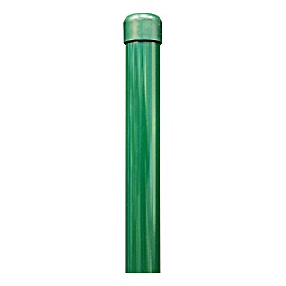 Alberts Zaunpfosten ohne Drahthalter (Länge: 150 cm, Durchmesser: 34 mm, Grün, Metall)