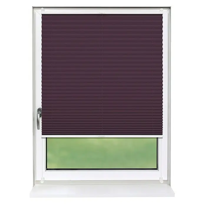 Deco-Raum Plissee ohne Bohren Basic - B x H: 100 x 210 cm, Violett - Plissee-Fensterrollo in Lila. Effektiver Sicht- und Sonnenschutz, der jedes Fenster aufwertet und für Privatsphäre sorgt.