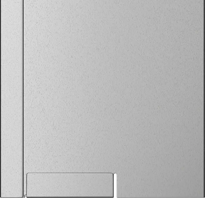 Gardol Rasenkante - 4 Stk., 118 x 13 cm, Grau - Nahaufnahme einer modernen, grauen Duschwanne mit minimalistischem Design und rechteckigem Ablauf. Elegante Badgestaltung.