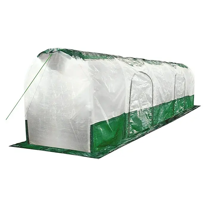 BioGreen Folientunnel Superdome - 300 x 60 cm - Aufnahme eines Gewächshauszeltes, das Schutz und ideale Wachstumsbedingungen für Pflanzen bietet, mit robuster, langlebiger Bauweise.
