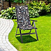 beo Gartenmöbel-Auflage Bregenz (Hochlehner, 6 Stk., L x B x H: 118 x 50 x 6 cm, Grau/Blumen) | BAUHAUS