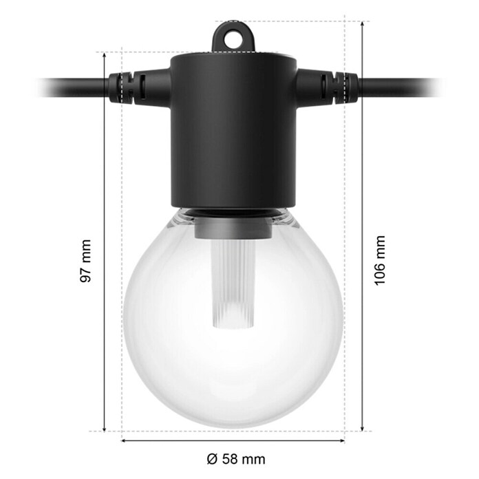 Philips Hue Led-feestverlichting Festavia 7 m (7 m, Aantal lichtbronnen: 10 st.) | BAUHAUS