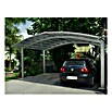 Ximax Carport Portoforte M 110 (4,9 x 5,4 m, Einfahrtshöhe: Max. 2,2 m, Edelstahloptik, Schneelast: 137 kg/m²)