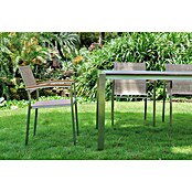 Acamp Gartenmöbel-Set Skye (7 -tlg., Stapelbar, Silber/Braun) | BAUHAUS