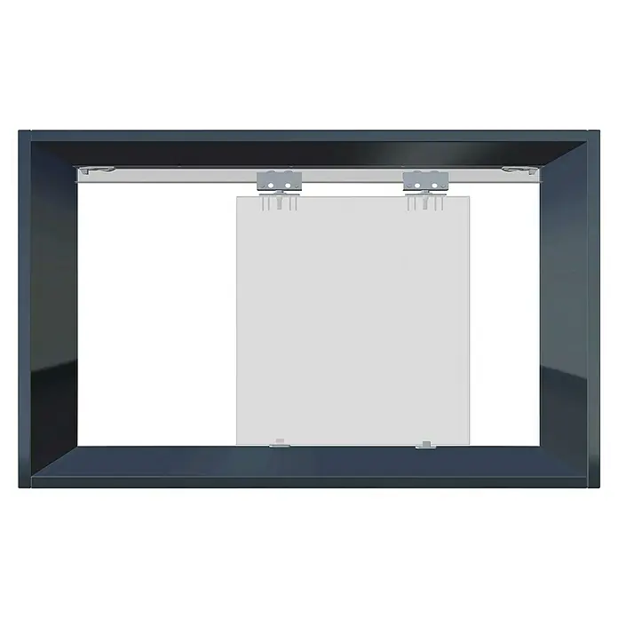 Hettich Montage-Set TopLine 3plus - Passend für: 1 Schiebetür, Traglast: 40 kg - Schiebetür mit Rahmen in Dunkelgrau. Eine minimalistische Schiebetür mit einem modernen Look. Ideal für platzsparende Lösungen im Innenbereich.