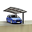 Ximax Carport Portoforte 110 (4,9 x 2,7 m, Einfahrtshöhe: Max. 2,2 m, Mattbraun, Schneelast: 137 kg/m²)