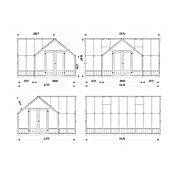 Palmako Invernadero Emilia XL (Medidas ext. (An x Pr): 421 x 543 cm, Madera, 18 mm, Gris) | BAUHAUS