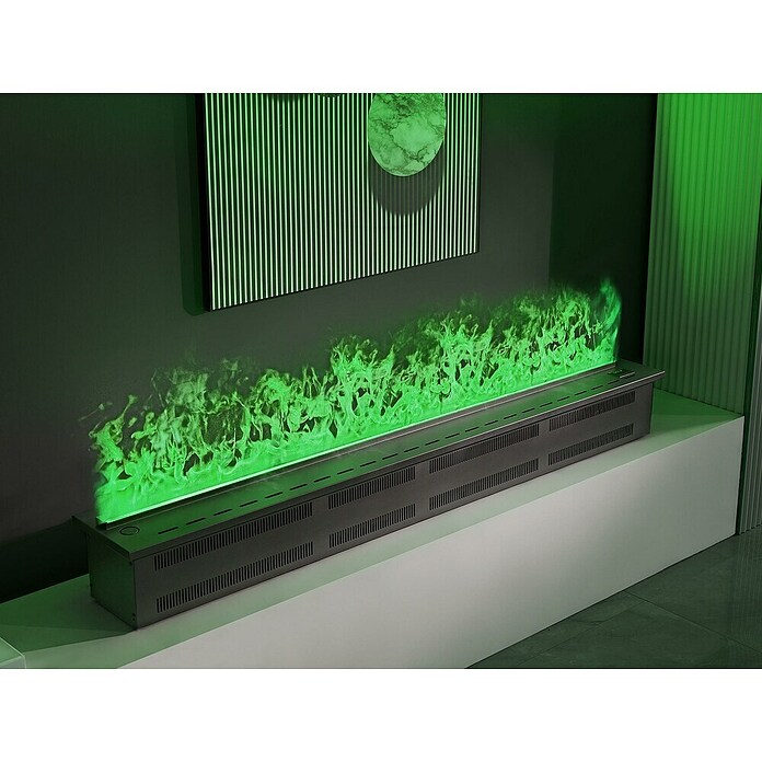 Purline Chimenea eléctrica Firecool Colors 200 (350 W, Negro, 19 x 200 x 24 cm) | BAUHAUS
