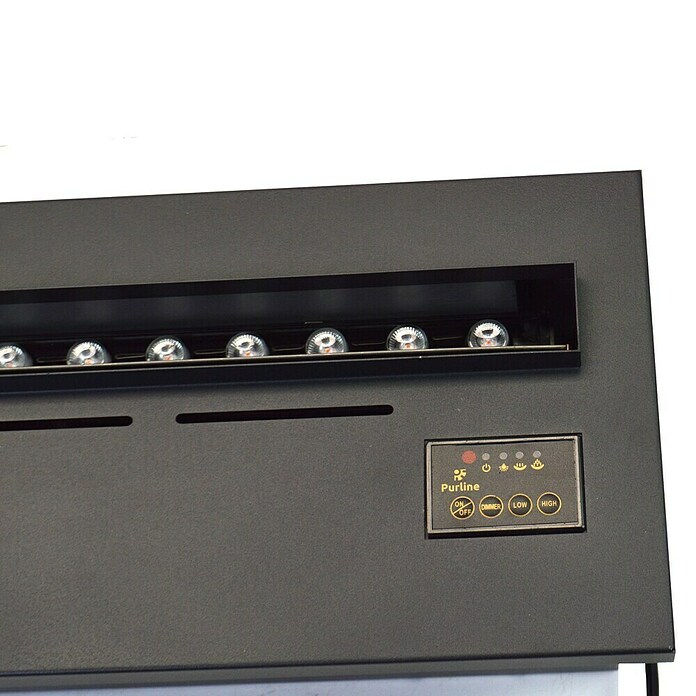 Purline Elektrischer Kamin Firecool Orange 70 (110 W, Schwarz, 19 x 70 x 24 cm) | BAUHAUS