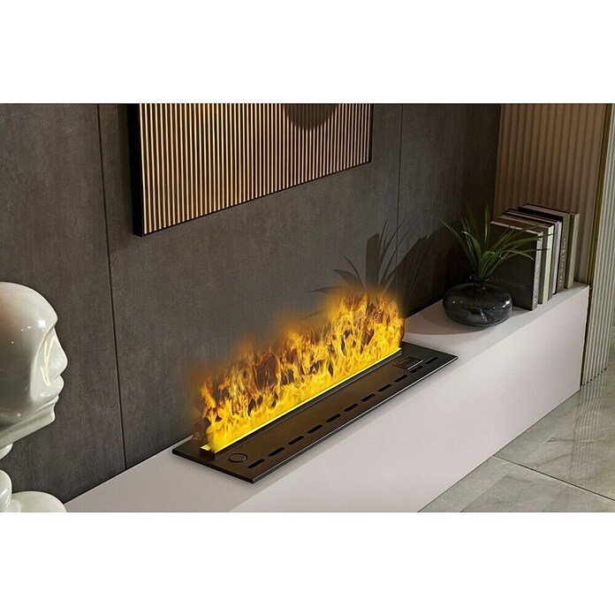 Purline Elektrischer Kamin Firecool Orange 70 (110 W, Schwarz, 19 x 70 x 24 cm) | BAUHAUS