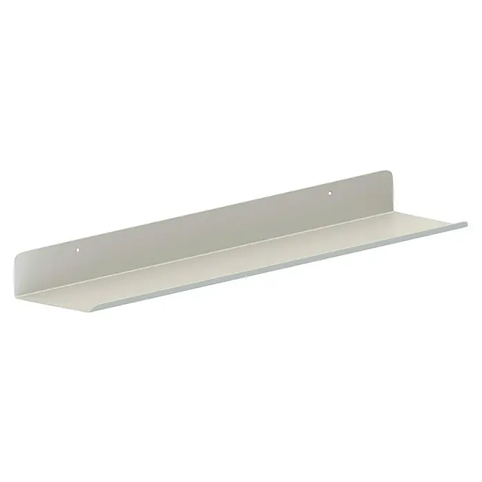 Regalux Wandregal - B x T x H: 80 x 12 x 5 cm, Belastbarkeit: 2 kg, Metall, Weiß - Eine elegante weiße Wandablage, perfekt für Bücher oder Dekoration, die an einer Wand montiert werden kann.
