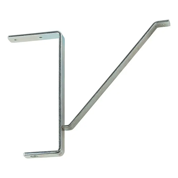 Stabilit Schwerlasthaken - 25 x 35 cm, Belastbarkeit: 100 kg, Verzinkt - Metallhalterung mit drei Befestigungspunkten für Stabilität. Robuste Konstruktion für sicheren Halt und vielseitige Einsatzmöglichkeiten.