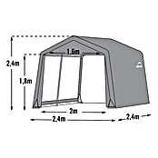 ShelterLogic Gerätehaus (240 x 240 x 240 cm, Polyethylen, Grammatur: 210 g/m²)