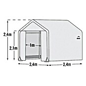 ShelterLogic Folien-Gewächshaus (Grundfläche: 5,76 m², Polyethylenfolie, Folienstärke: 160 g/m²)