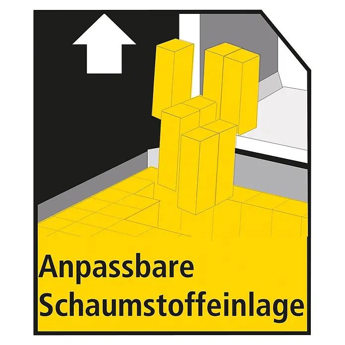 Stanley TSTAK Werkzeugkasten groß mit 2 Schubladen - 33,17 x 44 x 32,16 cm - Anpassbare Schaumstoffeinlage für sicheren Transport.