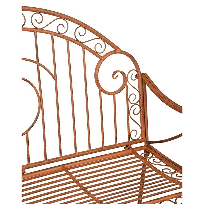 Garden Pleasure Gartenbank Cameroon (B x T x H: 112 x 53 x 101 cm, Stahl, Rost-Bronze) | BAUHAUS
