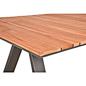 Garden Pleasure Gartentisch Davina (L x B x H: 180 x 90 x 74 cm, Teakholz, Natur/Anthrazit) | BAUHAUS