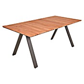 Garden Pleasure Gartentisch Davina (L x B x H: 180 x 90 x 74 cm, Teakholz, Natur/Anthrazit) | BAUHAUS