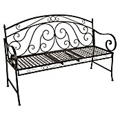 Garden Pleasure Gartenbank Saket mit hochklappbarem Tisch (B x T x H: 148 x 55 x 96 cm, Stahl, Schwarz) | BAUHAUS
