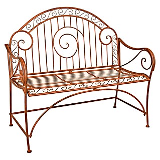 Garden Pleasure Gartenbank Cameroon (B x T x H: 112 x 53 x 101 cm, Stahl, Rost-Bronze)