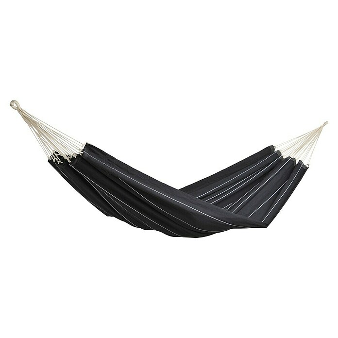 Amazonas Hängematte Barbados (L x B: 340 x 150 cm, Textil, Schwarz) | BAUHAUS