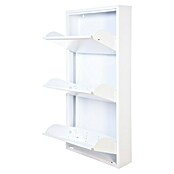 Zapatero Dunne (L x An x Al: 13,5 x 50 x 103,5 cm, Blanco, Número de compartimentos: 3 ud., Metal) | BAUHAUS