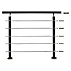 Treba Frewa Geländerset AG6 (Bodenmontage, Aluminium, Anthrazit, 1.500 mm)