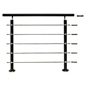 Treba Frewa Geländerset AG6 (Bodenmontage, Aluminium, Anthrazit, 1.500 mm)