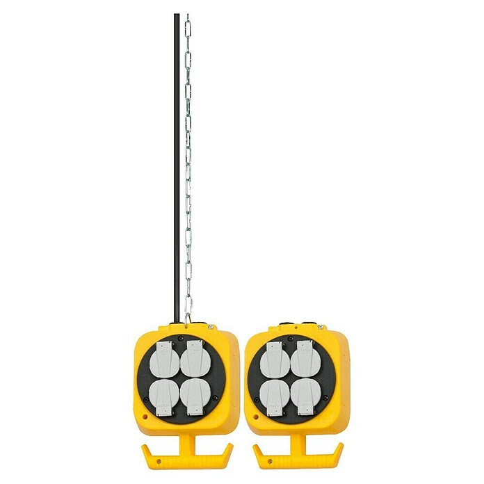 Brennenstuhl Hangende stroomverdeler (Aantal geaarde stopcontacten: 2 x 4, Kabellengte: 5 m)