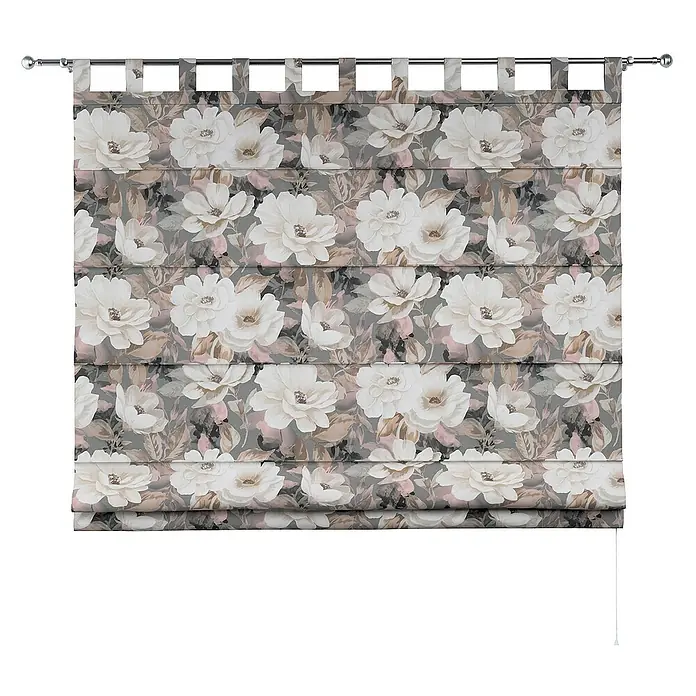 Dekoria Raffrollo - B x H: 130 x 170 cm - Elegante Blumen-Raffrollos für eine stilvolle Fensterdekoration. Das florale Design verleiht jedem Raum eine frische und einladende Atmosphäre.