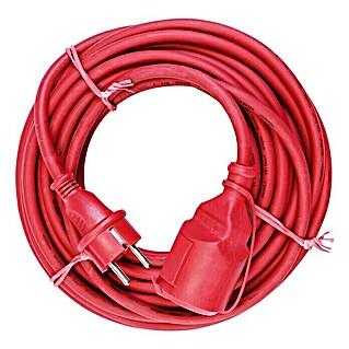 Voltomat Gumeni produžni kabel (10 m, Crvene boje, IP44, H05RR-F, Broj parica: 3, 1,5 mm²)