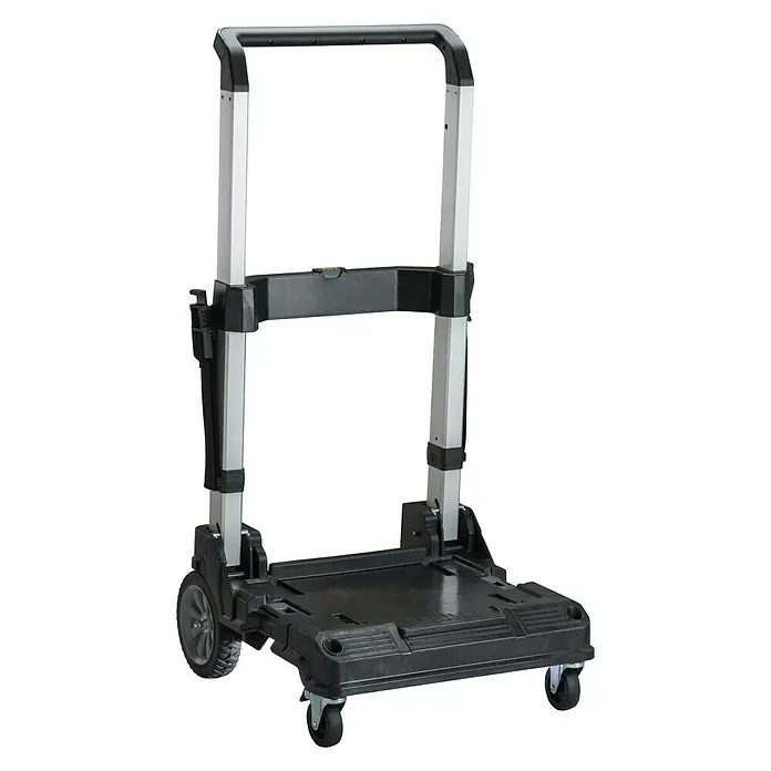 Stanley TSTAK Transportroller - Passend für: Stanley TSTAK-Serie, Max. Ladegewicht: 100 kg - Zusammenklappbarer Transportwagen mit verstellbarem Griff und stabiler Plattform für einfachen Transport.