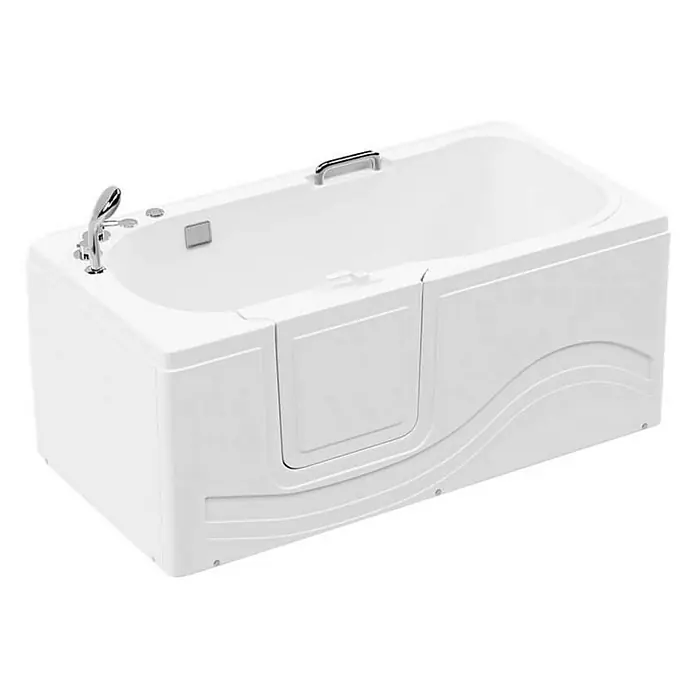 Home Deluxe Badewanne VITAL M - Weiß - Weisse Badewanne mit Tür für einfachen Einstieg, ideal für Senioren und Menschen mit eingeschränkter Mobilität. Komfort und Sicherheit im Badezimmer.