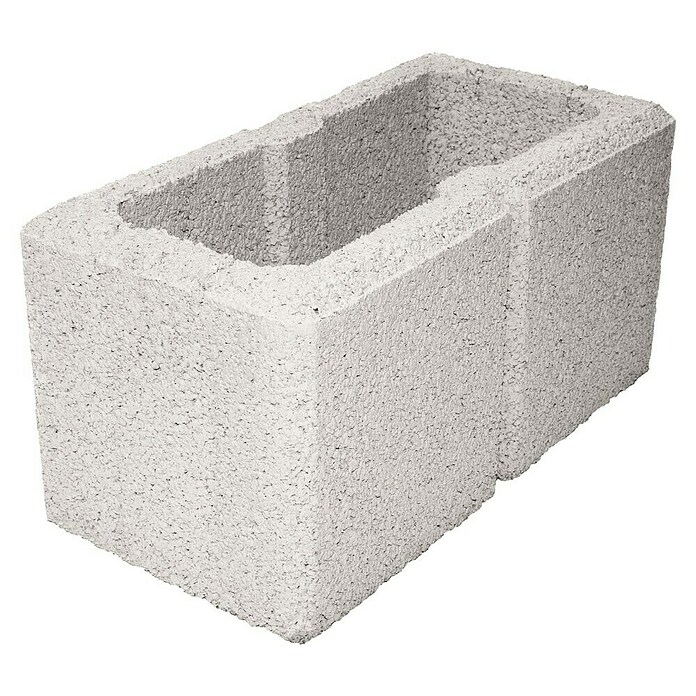 Gartenmauer Ambienta (40 x 20 x 20 cm, Weiß, Beton)