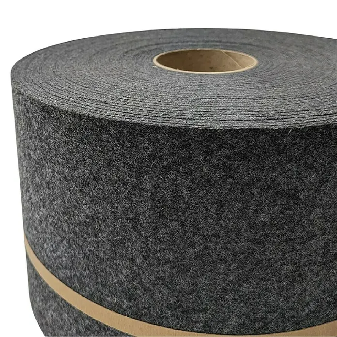 zaun|zu Sichtschutzstreifen Design Anthrazit - 35 m x 19 cm x 0,2 cm, Anthrazit, 1 Stk. - Eine Rolle aus grauem Nadelfilz, ideal für verschiedene Anwendungen. Das Material ist dicht und strapazierfähig.
