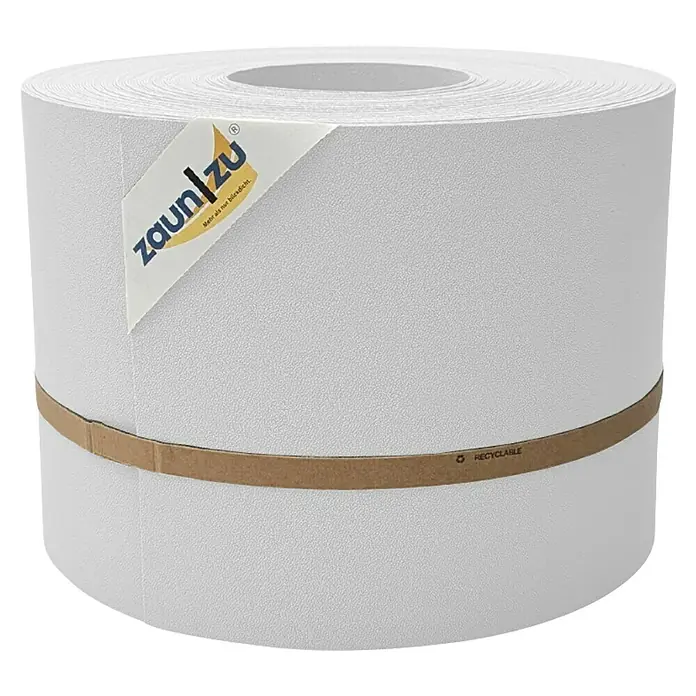 zaun|zu Sichtschutzstreifen Premium 35 m Rolle - 35 m x 19 cm x 0,1 cm, Weiß transluzent - Die Zaunblende auf Rolle von Zaun|zu bietet optimalen Sichtschutz. Sie ist UV-beständig & witterungsfest und einfach an jedem Zaun zu montieren.