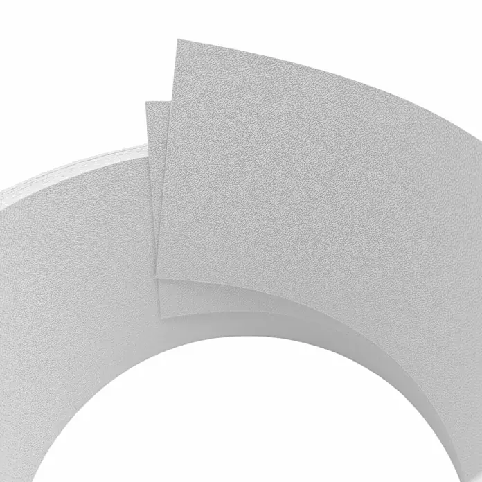 zaun|zu Sichtschutzstreifen Premium 1/2 Set Einzel - 2,55 m x 9,5 cm x 0,1 cm, Weiß transluzent - Strukturierte, graue Polypropylen-Kunststoffplatten. Ideal für Modellbau und Bastelprojekte. Flexibel und leicht zu verarbeiten.