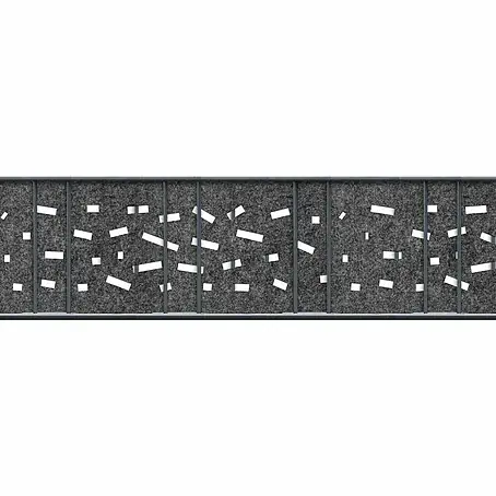 zaun|zu  Sichtschutzstreifen Dekor Criss-Cross