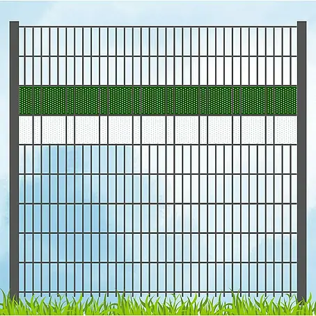 zaun|zu  Sichtschutzstreifen Vereinsfarben