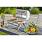 Grillstar Tischgrill Dallas (Hauptgrillfläche: 2 x 34 x 22 cm, Silber)