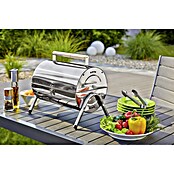 Grillstar Tischgrill Dallas (Hauptgrillfläche: 2 x 34 x 22 cm, Silber)