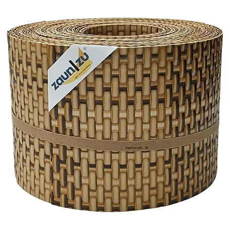 zaun|zu  Sichtschutzstreifen Rattan 10 x Einzelstreifen