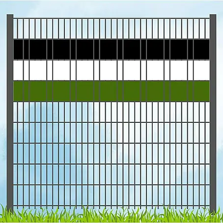 zaun|zu  Sichtschutzstreifen Vereinsfarben