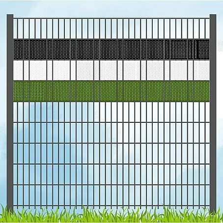 zaun|zu  Sichtschutzstreifen Vereinsfarben