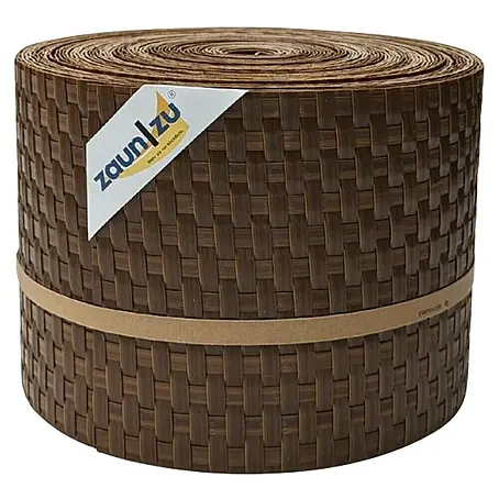 zaun|zu  Sichtschutzstreifen Rattan PE