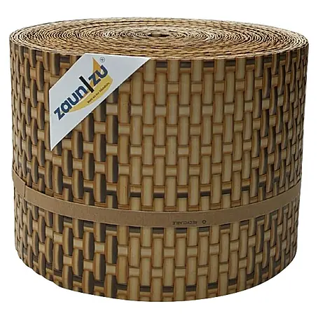 zaun|zu  Sichtschutzstreifen Rattan PE
