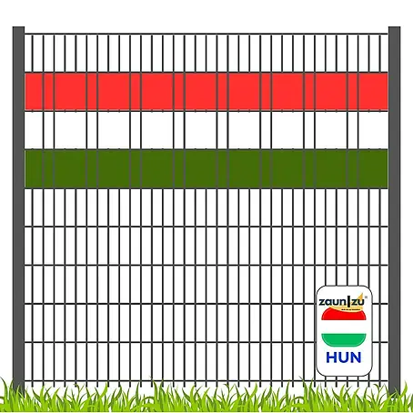 zaun|zu  Sichtschutzstreifen Akzent-Sichtschutzstreifen in den Landesfarben von Ungarn