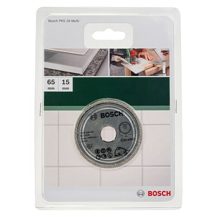 Bosch Diamantdoorslijpschijf (Passend bij: Bosch minihandcirkelzaag PKS 16, 65 mm)