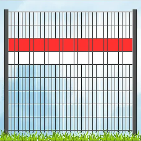 zaun|zu  Sichtschutzstreifen Vereinsfarben